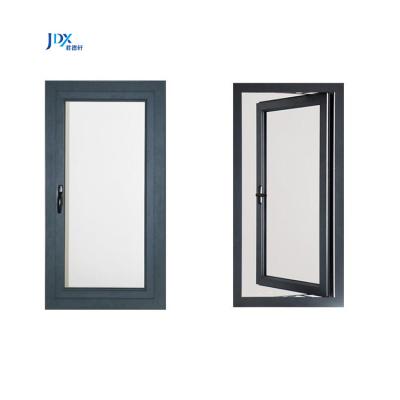 China Sliding Germany Style Vertical Black Aluminum Casement Window 48 x 60 Casement Window For Apartment for sale