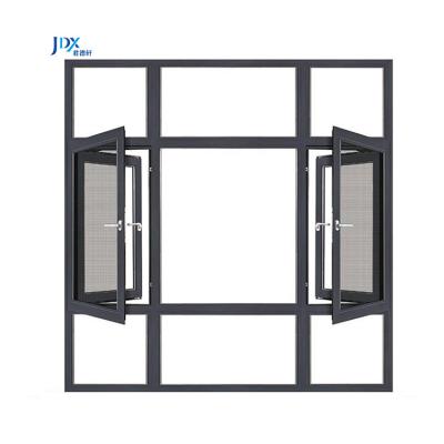 China Sliding Dustproof Narrow Casement Windows Customized Size Casement Window With Mosquito Net For Residential for sale