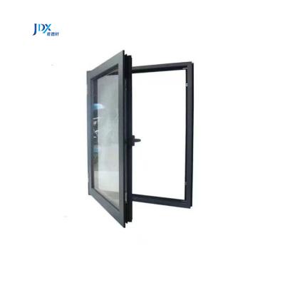 China Sliding Hot Sale 24x36 Aluminum Windows Casement Steel Brown Color Steel French White Casement With Rubber Gasket for sale