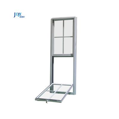 China Durable Sound Top Hung Side Window Right Angle Hung Single Proof Aluminum Windows With Screen For Living Room for sale