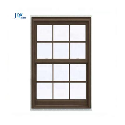 China Durable Heat Insulation Double Hung Aluminum Frame 36 x 60 Black Window Aluminum Top Hung Ventilation Glass Window For Apartment for sale