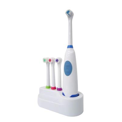 China high quality brush bristles Home-use 4 head replaceable waterproof design rotating cleaning electirc operated toothbrush for home use for sale