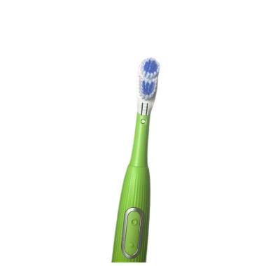 China New ABS+TPR+ Nylon Brush Double Head Design Rotating Clean Electric Battery Powered Toothbrush For Adults OEM for sale