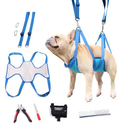 China OEM Manufacturer Dog Cat Care Hanging Harness Pet Viable Dog Hammock Kits For Grooming for sale