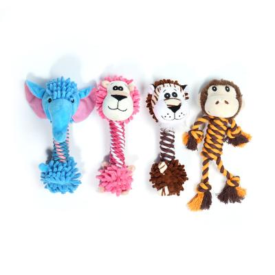 China Viable Wholesale Custom Design Simulation Rope Dog Plush Animal Toy for sale