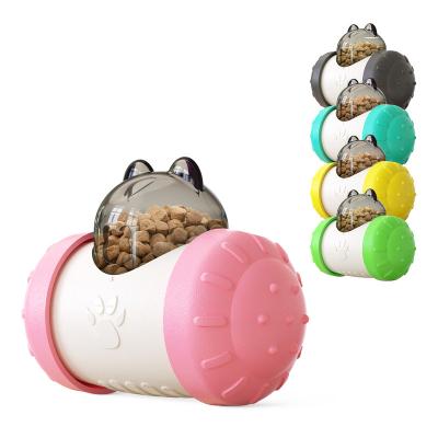 China Original Viable Factory Pet Toy Shop Leaking Food Tumbler Smart Interactive Training Cat Toys Pet Food Storage for sale