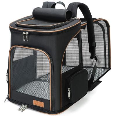 China Viable Wholesale Cat Expandable Pet Backpack Manufacturer Large Capacity Dog Carrier for sale