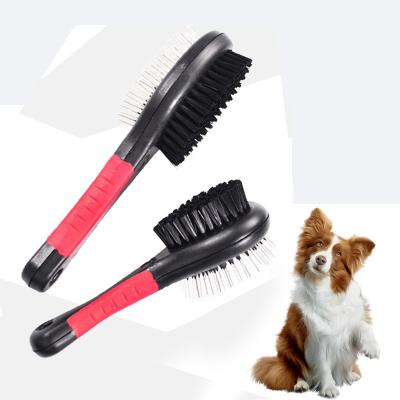 China Factory Pet Double Sided Comb Beads Brush Comfortable Daily Grooming Convenient Sticky Exquisite Original Viable Needle for sale