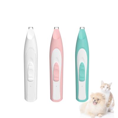 China OEM Viable Rechargeable Pet Hair Paw Foot Shaver Dog Hair Clipper Electric Grooming for sale