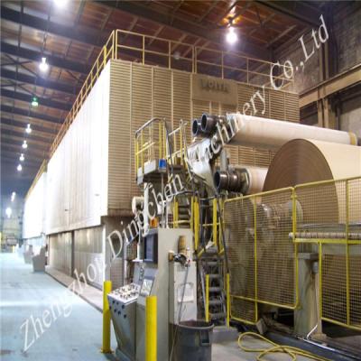 China Factory Zhengzhou Dingchen 2400mm Double-Dryer And Polycylindrical Kraft Paper Machine With 30T/D Capacity for sale