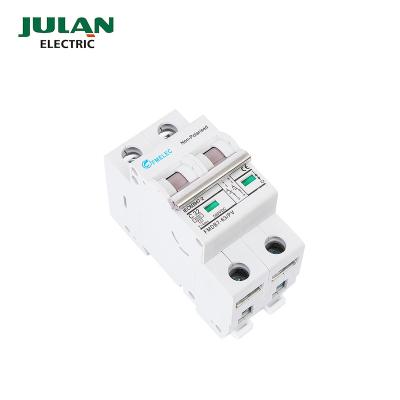 China Solar PV System Solar PV DC Circuit Breaker 2 Poles DC Miniature Circuit Breaker MCB 1-80 AMP for sale