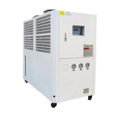 China Construction material stores CE standard R22/R407C 15HP air cooled industrial plastic treatment water chiller for sale