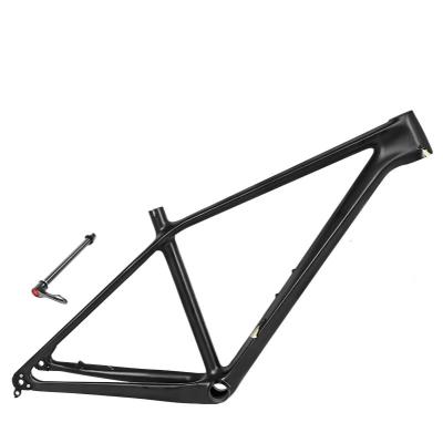 China 29 inch new non standard all black carbon fiber mountain bike frame for sale