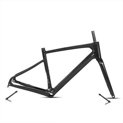 China Non-standard Carbon Fiber Carbon Fiber Barrel Offroad Vehicle Axle Disc Brake Gravel Road Bike Frame for sale