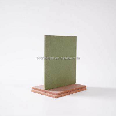 China Moisture-Proof Wholesale Best Quality 18mm Moisture Resistance MDF Waterproof Green Color for sale