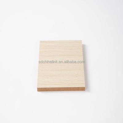 China Moisture-Proof Factory Price Double Side Wooden Grain Melamine Faced Waterproof High Glossy MDF Board for sale