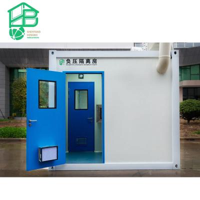 China Flat Pack Modern Portable Temporary Hospital Prefab Homes Prefab Modular Isolation Ward House for sale