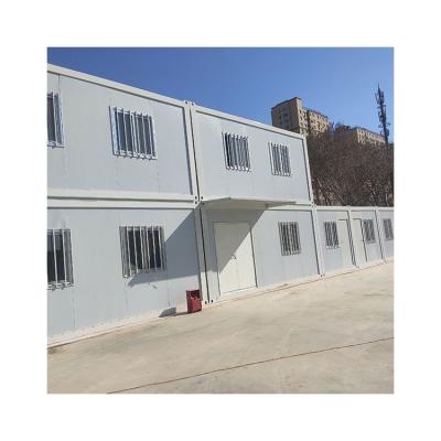 China Factory Price Modern Flat Package Container 40ft Two Chamber Prefab House Steel Building China Prefab Houses for sale