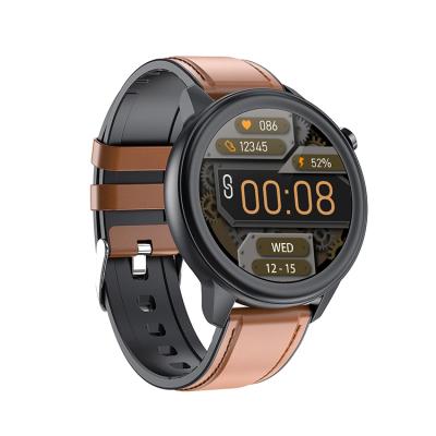 China Touch Screen Round 1.3 Inch Color Full Contact Body Temperature Blood Oxygen Pressure IP68 Waterproof Fitness Heart Rate Smart Watch for sale