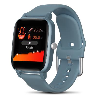 China Rectangular Unisex 1.4 Inch Touch Screen Shenzhen Brand Customize Waterproof Cell Phone Sports Oxygen SPO2 BP Time Smart Watch Wristband for sale