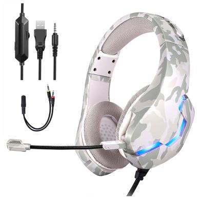 China Wholesale China Manufacturer ISO9001 Headband Long Cable Led Light 3.5mm USB Headband PC Earphone Stereo Gaming Headsets for sale