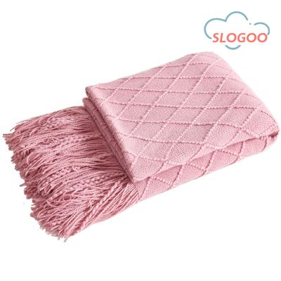 China Super soft velour/Three - dimensional exquisite stitch/Fully High Quality Soft Big Size Custom Woven Tapestry Blanket Custom Knitted Baby Blankets for sale