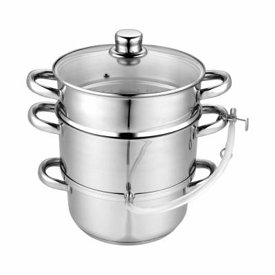 China 2021 viable hot sale 6 liter stainless steel straight induction shape steamer pot for sale