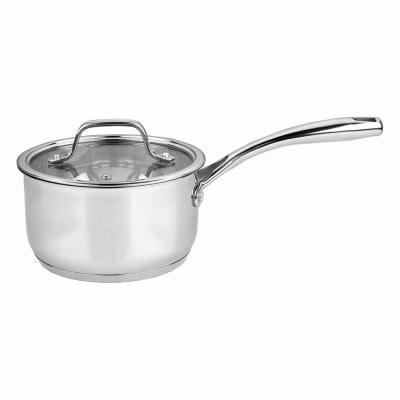 China Sustainable Kitchenware Stainless Steel Casserole With Casting Handle Milkpan For Household for sale