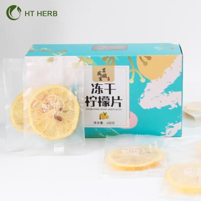 China New Design Dry High Quality Freeze Dried Lemon Yellow Slices With Honey FD Fruit Tea Custom Package for sale