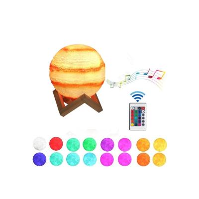 China No Lamp New Products LED Lamp Moon Speaker Night Light Eight Planets Portable Wireless Speaker for sale