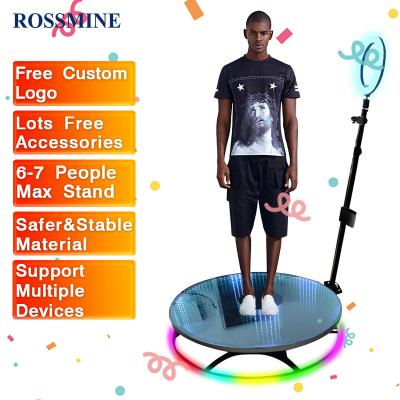 China SDK Rossmine Photo Booth 2022 Spiral Enclosure iPad Photo Booth 360 360 5 Person 360 Photo Booth for sale