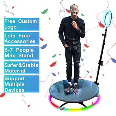 China SDK in stock free customize logo 360 adjustable logo photobooth ipad photobooth party photobooth silver gun 360 photo booth video for sale