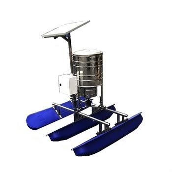 China Automatic Fish Farming Fish Pond Shrimp Pond Feeder Solar Powered Pet Fish Feeder for sale