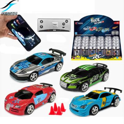 Cina Spain Local shipping Mini Coke Can Speed RC Radio Remote control Micro Racing Car with Led Light App Phone Sensor Play Q1P in vendita