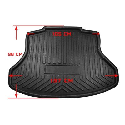 China OEM Auto Parts Car Trunk Floor Mat Liner 3D Model Storage Box Rear Easy Cleaned Waterproof Cargo Liner For 2012-2015 Civic for sale