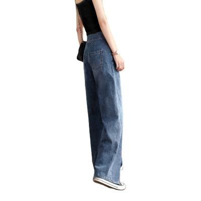 China 2022 hot-selling new women's high-waist straight-leg slim pants breathable cool jeans for sale