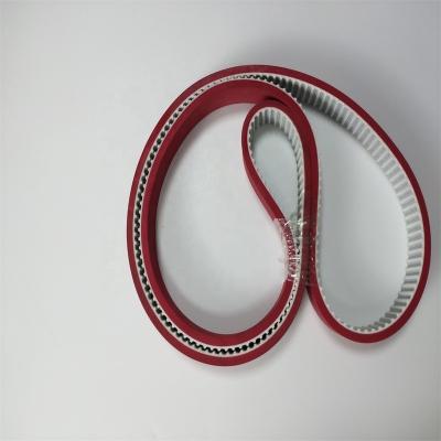 China Red Rubber Coating Timing Belt PU Green Rubber Coating Jointed Flex en venta