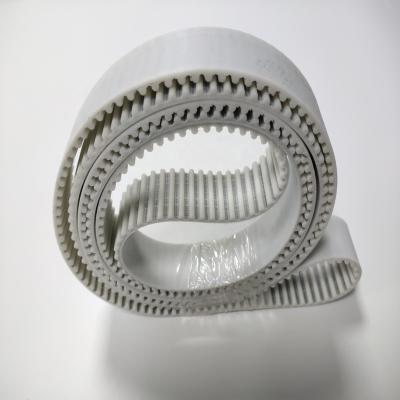 China Transmission pulley PU Timing Belt white Color Steel Cord Building Material for sale