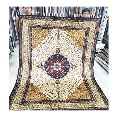 China Traditional Medallion Washable Luxury Shinning Persian Rug for sale