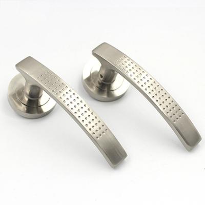 China Stainless Steel Wood Color Design Morden Door Interior Door Handles Mortise Aluminum Door Lock for sale