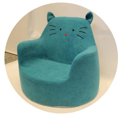 China Wholesale Chair Seat Mini Cartoon Kindergarten Stool Sofa Kids Room With Fabric Baby Storage Kids Support for sale