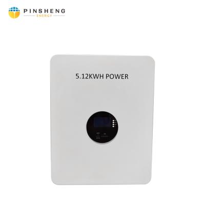 China Pinsheng new arrival wall mounted 10KWH 48v/51.2v 200ah lithium battery for home energy storage solar system for sale