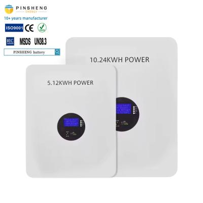 Chine Powerwall 5kwh maison batterie au lithium stockage solaire 10kw Powerwall smart bms 51.2v 100ah Mur monté lifepo4 à vendre