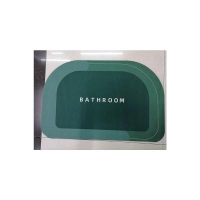 China Bathroom Diatomaceous Earth Bath Mat Hard Fast Water Drying Diatom Mud Non Slip Mat for sale