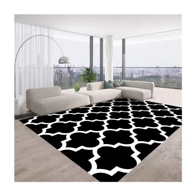 China 3D Non-slip Crystal Velvet Room Rug Carpets Digital Printed For Living Room Carpet Anti-slip Mat for sale