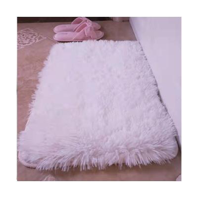 China Non Slip Designers Home Shaggy Center Rug Soft Fluffy Decorative Artificial Mat for sale