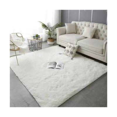 China Non Slip Designers Home Shaggy Center Rug Soft Fluffy Decorative Artificial Mat for sale