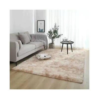 China Non Slip Designers Home Shaggy Center Rug Soft Fluffy Decorative Artificial Mat for sale