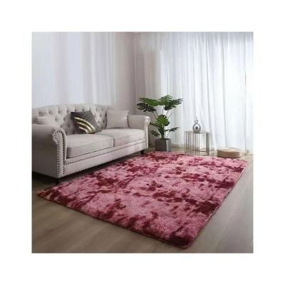 China Floor Non-slip Fluffy Blanket Shaggy Kids Play Rug For Bedroom Solid Color Rug For Living Room for sale