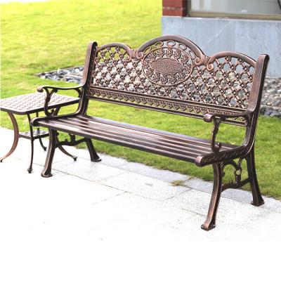 China High Quality Rustproof Outdoor 3 Seaters Long Street Bench In Mall Street Cast Aluminum Chair For Park, Hotel for sale